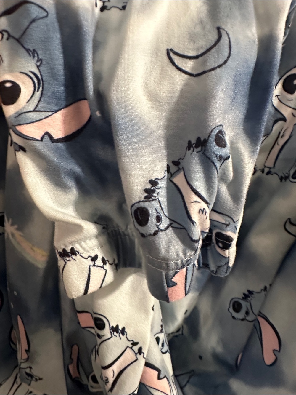 Disney Light Blue Stitch Lounge Pants with Pink Details - Picture 10 of 10
